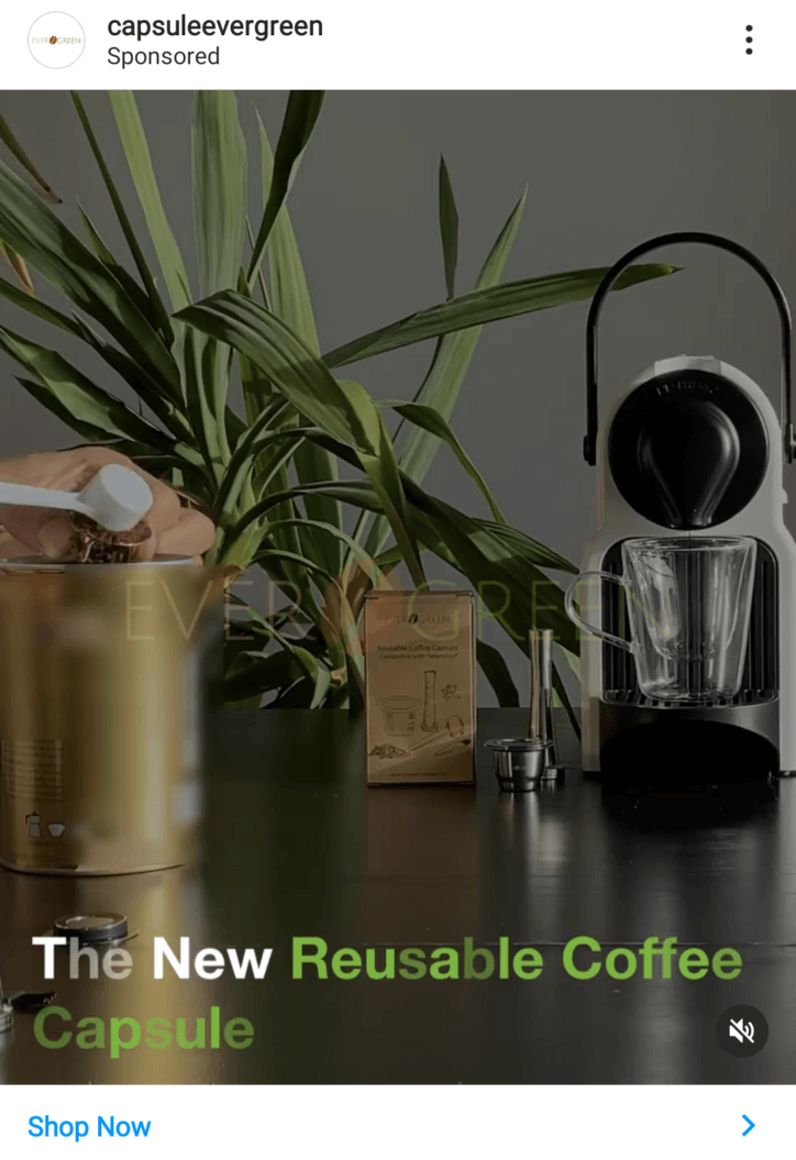 retargeting capsuleevergreen paid ad example on instagram Sponsored ad example CapsuleEvergreen